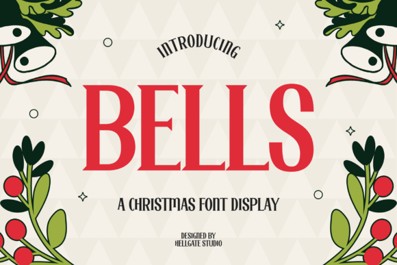 Bells Font: Retro Christmas Branding for Small Business