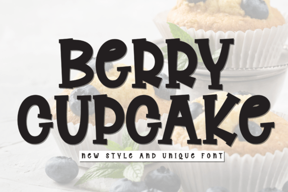 Berry Cupcake Font: Playful Display Type for Campaigns