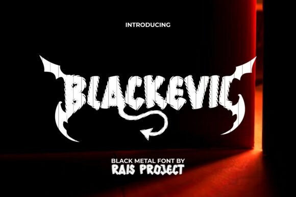 Blackevil Font: Bold Editorial Typography