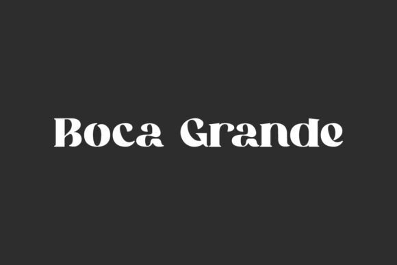 Boca Grande Font: A Display Typeface for Campaigns