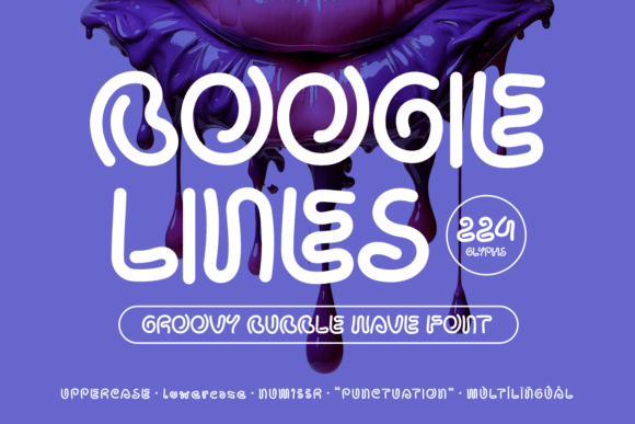 Boogie Lines Font: Retro Display Type for Campaigns