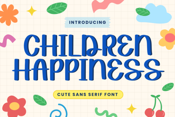 Children Happiness Font: Adding Joy to Editorial Design