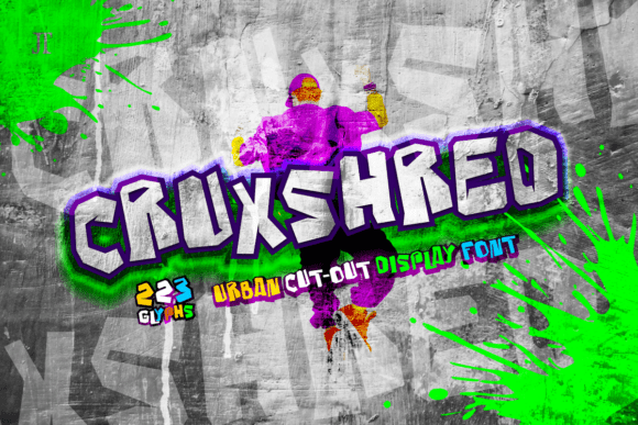 Cruxshred Font: Gritty Display Typography for Web Design
