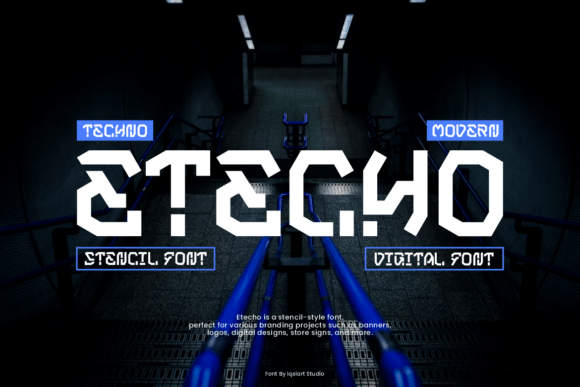 Etecho Font: A Modern Display Typeface for Editorial Design