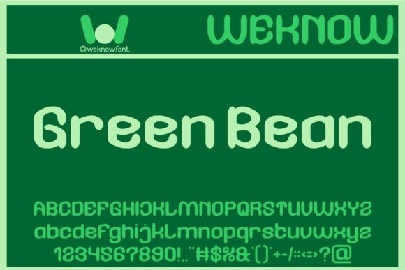 Green Bean Font: A Playful Display Typeface for Web Design
