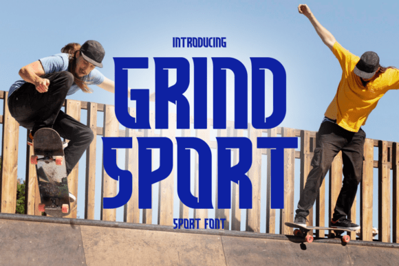 Grind Sport Font: Bold Display Type for Crafts