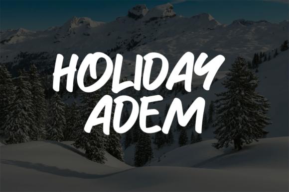 Holiday Adem Font: Bold Display Typography for Web Design