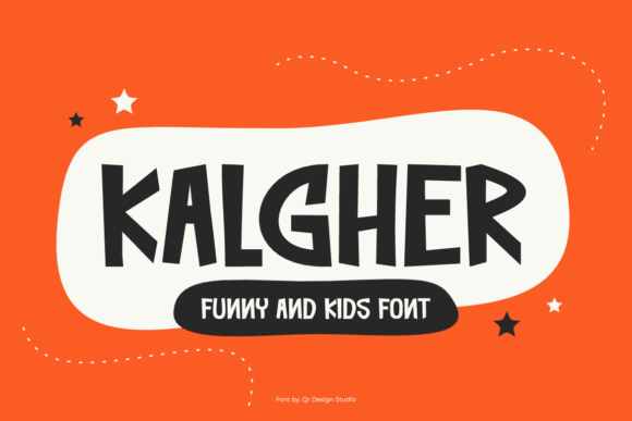 Kalgher Font: A Playful Display Typeface for Branding