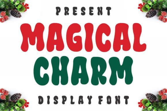 Magical Charm Font: A Playful Display Typeface for Festive Editorial Design