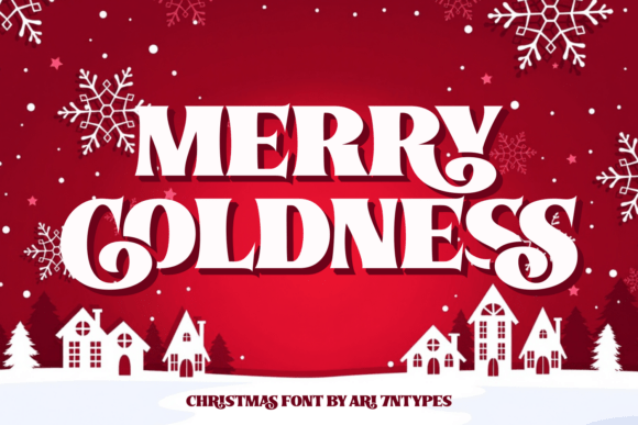 Merry Coldness Font: Festive Branding for Small Business