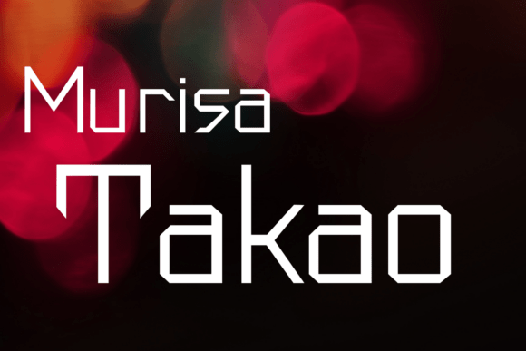 Murisa Takao Font: Bold Typography for Makers