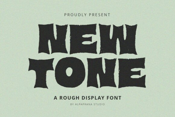 New Tone Font: Rough Display Typography for Web Design