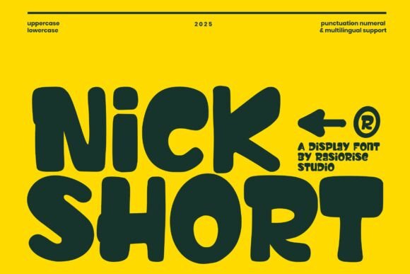 Nick Short Font: Urban Handwritten Display Typeface