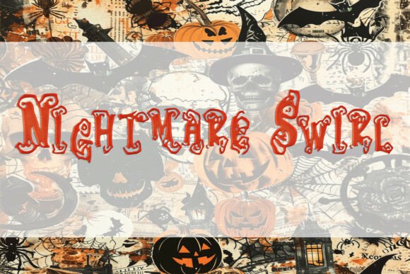 Nightmare Swirl Font: A Display Typeface for Campaigns