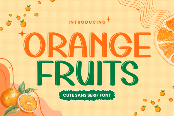 Orange Fruits Font: Cute Handwriting for Brand Identity