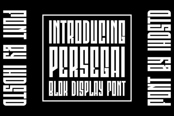 Persegai Font: Bold Display Type for Modern Crafts