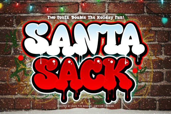 Santa Sack Font: Whimsical Editorial Display Typography