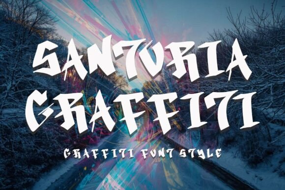 Santoria Graffiti Font: Bold Type for Digital Campaigns