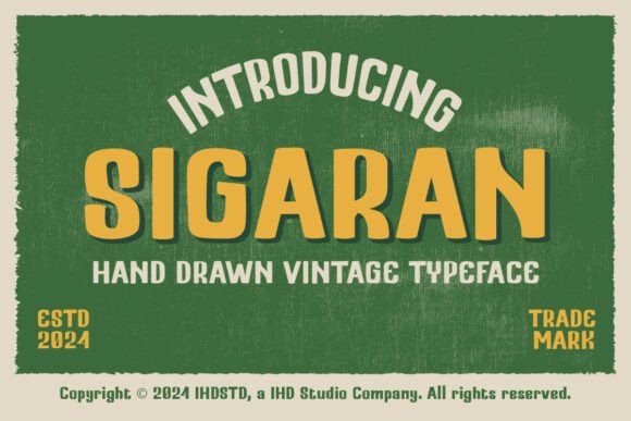 Sigaran Font: Vintage Charm for Editorial Design