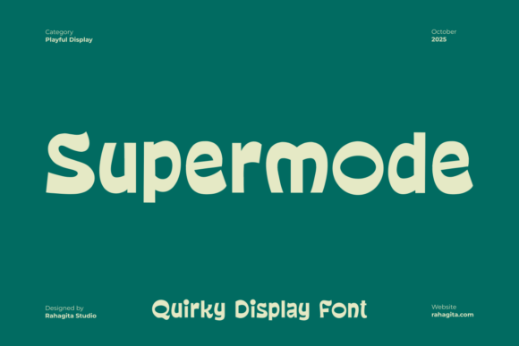 Supermode Font: Adding Playful Charm to Brand Identity