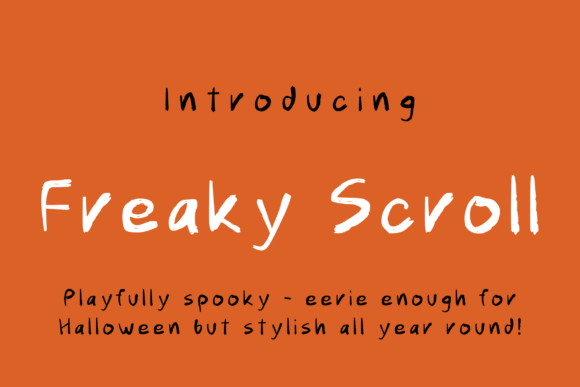 Testing the Freaky Scroll Font in Brand Design