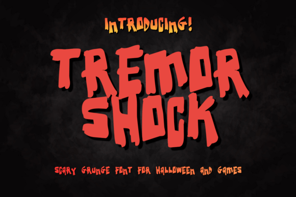 Tremor Shock Font: A Gritty Display Typeface for Bold Branding